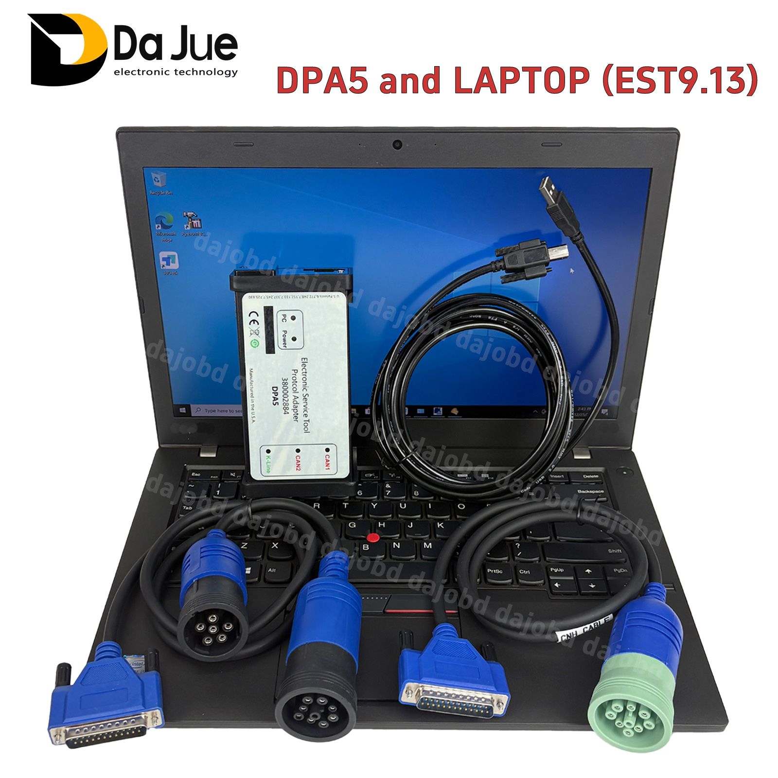 Heavy Equipment Software - เครื่องสแกนสำหรับรถบรรทุกหนัก DPA5 มาพร้อมกับคอมพิวเตอร์และซอฟต์แวร์ est9.15 เหมาะสำหรับรถพ่วง รถตักล้อยาง