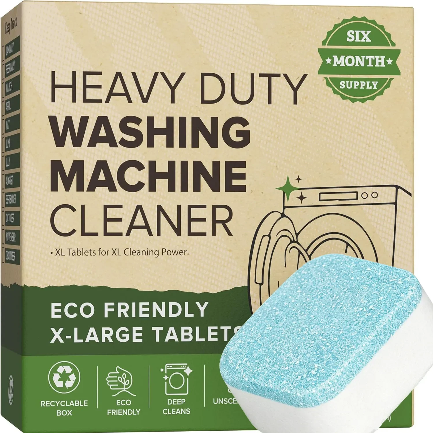 เม็ดทำความสะอาดเครื่องซักผ้าสำ - Heavy Equipment Washing บทวิจารณ์และราคา